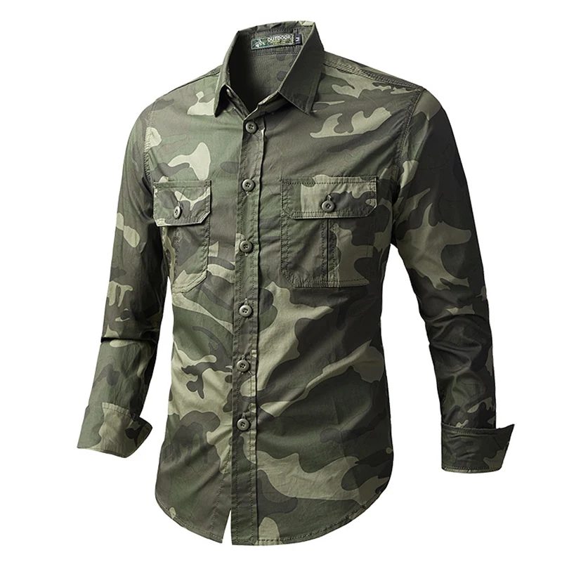 Tactical Hiking Shirts Men Long Sleeve Cargo Work Shirts Summer Outdoor Quick Dry Military Combat Hunting Fishing Shirt