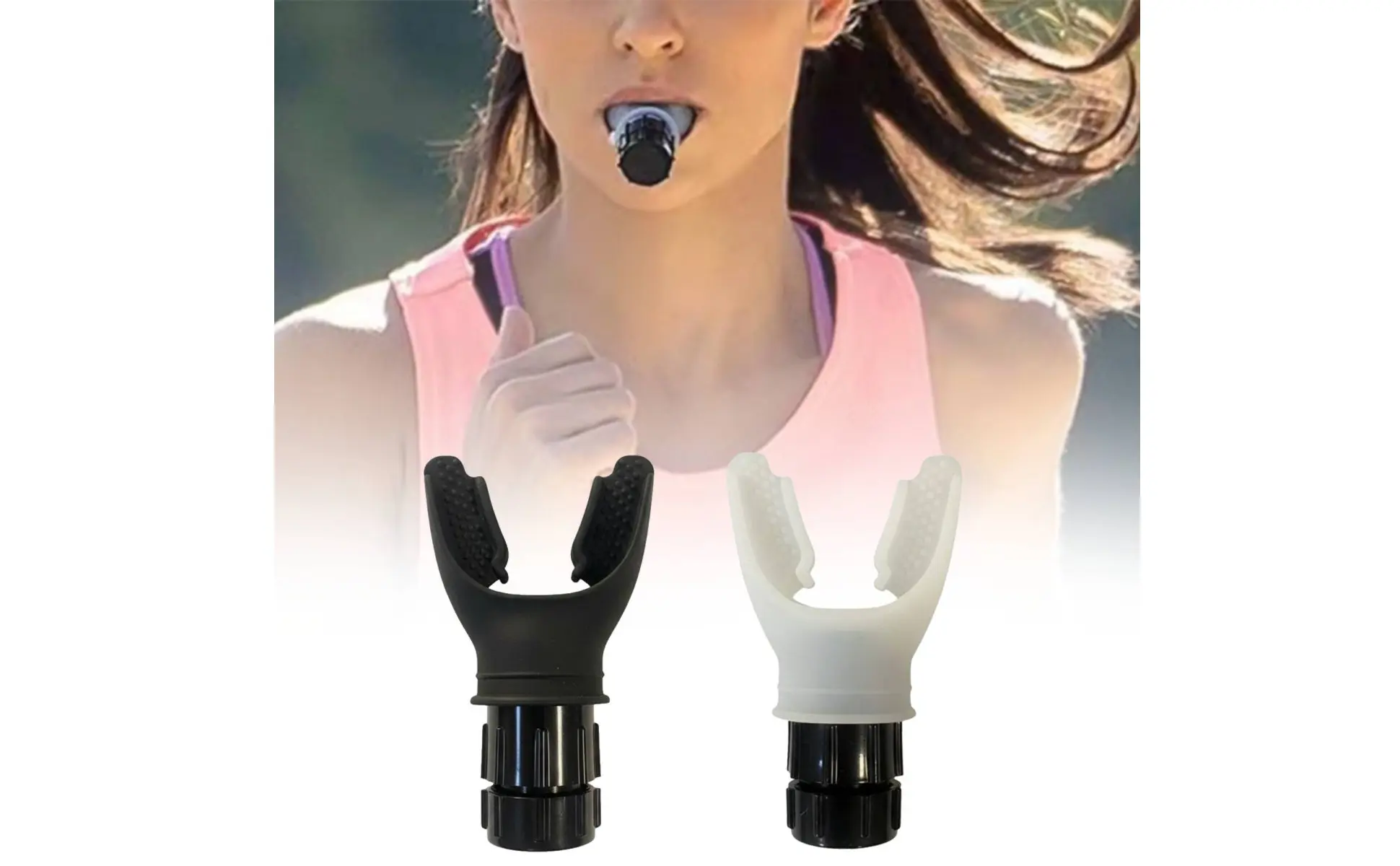 Breathing Training Device Increases Endurance Lung Capacity Exerciser Adjustable Breathing Exerciser Silicone Mouthpiece