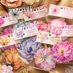 10Pcs/Bag Plant Flower Series Decorative for Journal Stationery Supplies Plant Stickers Junk Journal Scrapbooking Label Stickers
