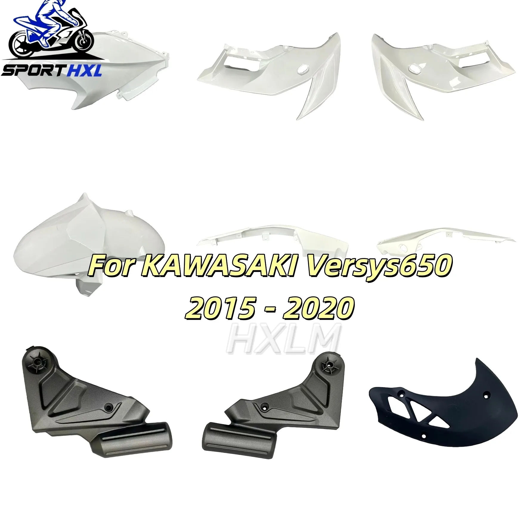 Racing Motor Motorcycle Fairing Injection Mold Painted ABS Plastic Bodywork Kit Set For Kawasaki KLE650 Versys650 ABS 2015-2021
