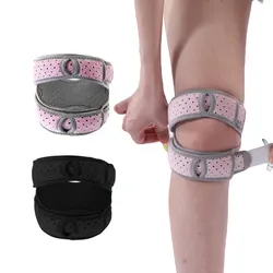 Knee Strap Patella Tendon Support One Size Breathable Sports Adjustable Knee Pads for Men and Women One Size