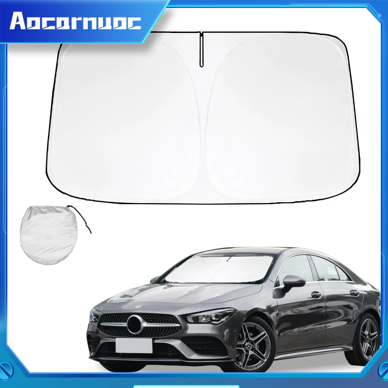 

For Mercedes Benz CLA Class 2005-2023 Car Window Sunshade Cover Sun Shade Windshield Visor Protector Windscreen UV Protection