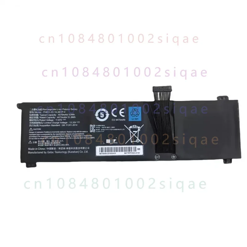 11.61V 53WH PHID1-00-15-3S1P-0 Laptop Battery For Mechrevo F1 For Schenker Vision 14 Adata XPG Xenia 14 Series 4570mAh