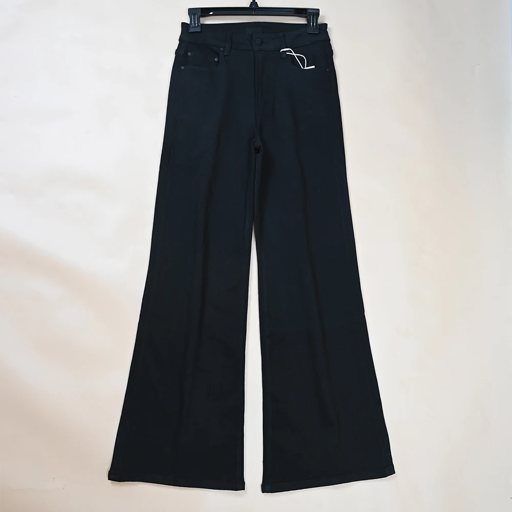 

Elegant High Waist Straight Leg Stretchy Cotton Denim Long Pants for Women Autumn Winter New Style Fashion Ladies Jeans