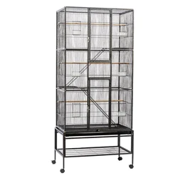 Three-story Large Luxury Parrot Bird Cage Large Space Group Bird Cage Starling Xuanfeng Matching Cage