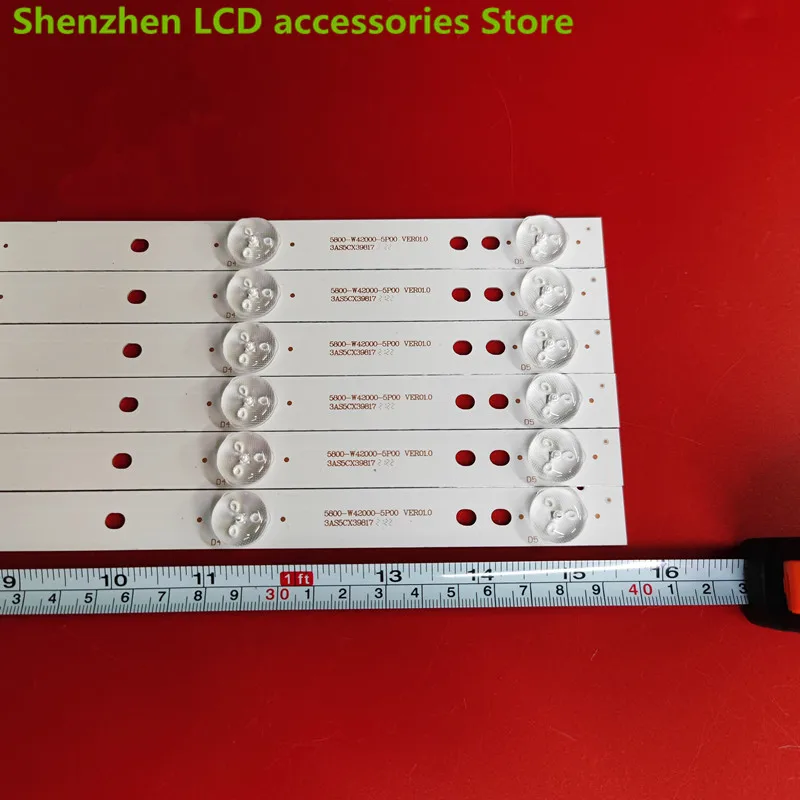 FOR Skyworth TV 42X5 42E5ERSHR 42E360E 42E361W  5800-W42000-0P00 398MM 5LED 100%NEW LED backlight strip