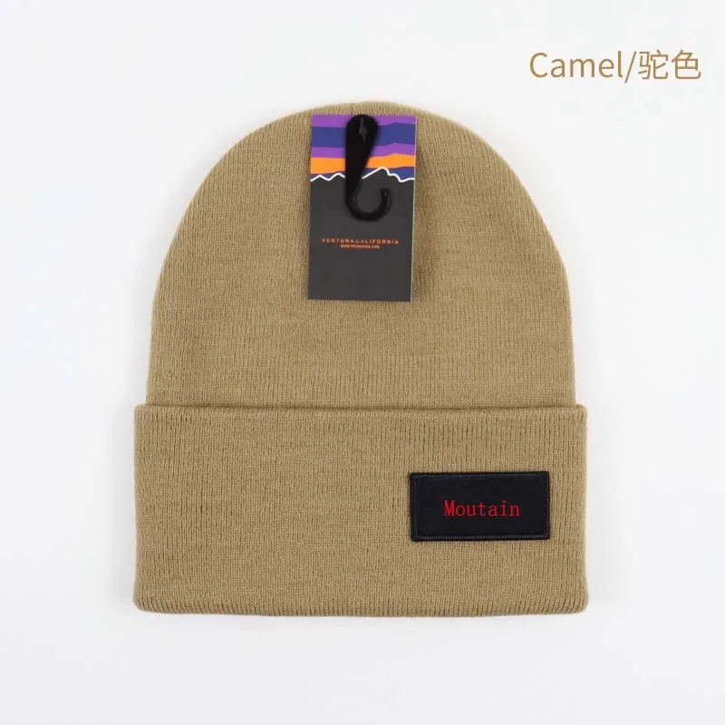 2024 Best Quality Moutain Embroidery Logo Women Men Y2K Beanies Hip Hop KnitHats Elastic Skull Cap Breathable Beanies