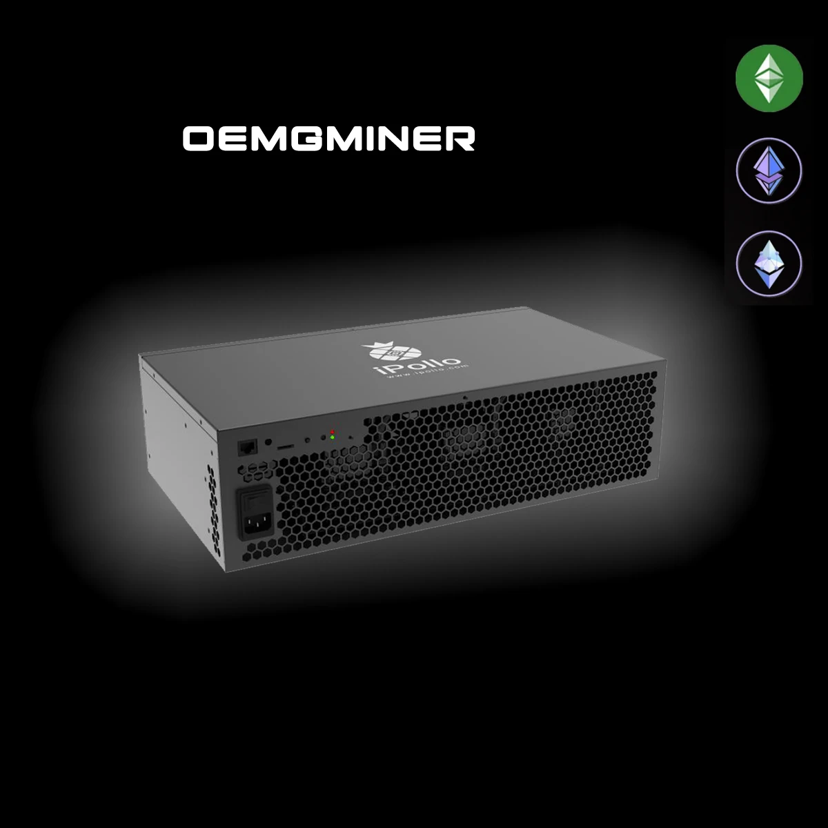 ใหม่ IPollo V2H ฯลฯ 3.4Gh/s 475W EtHash อัลกอริทึมฯลฯ ASIC Miner IPollo V2H Mining Machine จัดส่งวันที่ 15th Jan 2025
