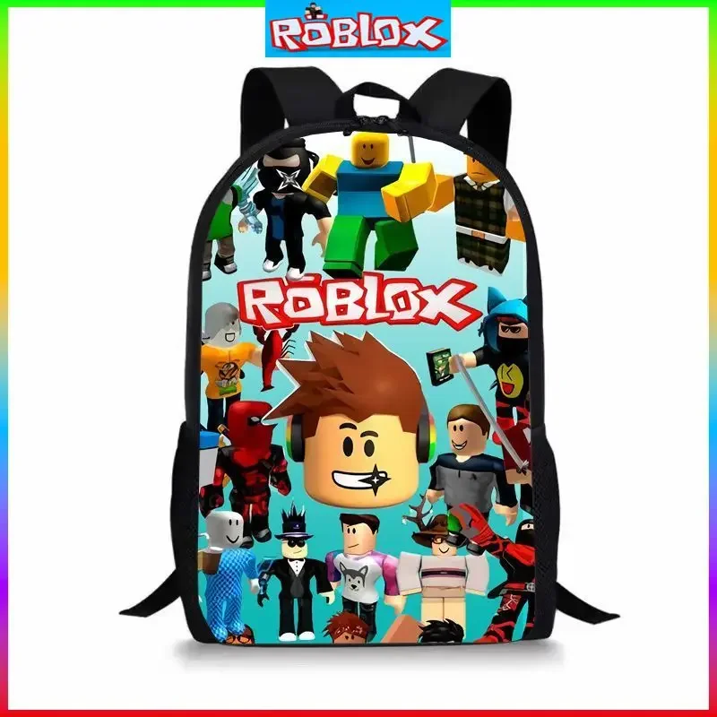 HOT ROBLOX Backpack for Primary and Secondary School Students Boys and Girls Backpack School Bag Mochila Anime Cartoon