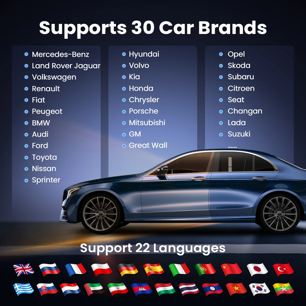 MUCAR BT200 Lite Auto Obd2 الماسح الضوئي تشخيص النظام الكامل قارئ رمز واضح تاريخ حي تشخيص السيارة عبر تطبيق Bluetooth DollarFix