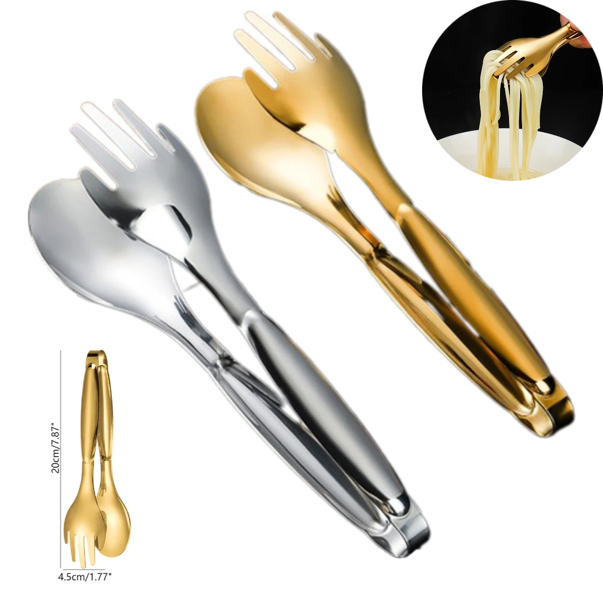 Kitchen Food Tong Stainless Steel Heat Bread Salad BBQ Cooking Serving Utensil Meat Barbecue Tools Kitchen accessories