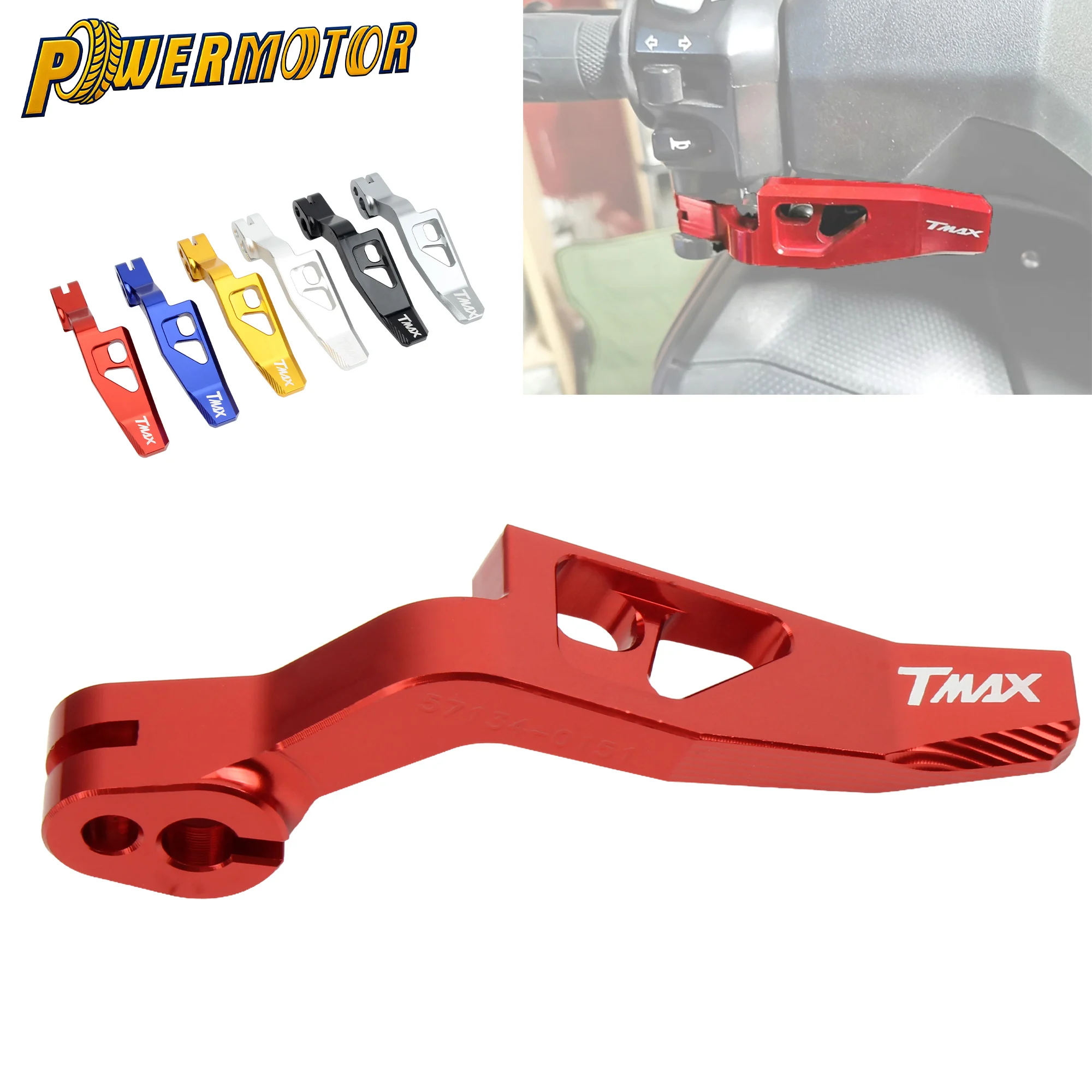 

Scooter Parking Brake Lever For Yamaha TMAX 500 530 560 XP500 530 Motorcycle Handbrake Lever Rear Brake Lock Lever CNC Aluminum