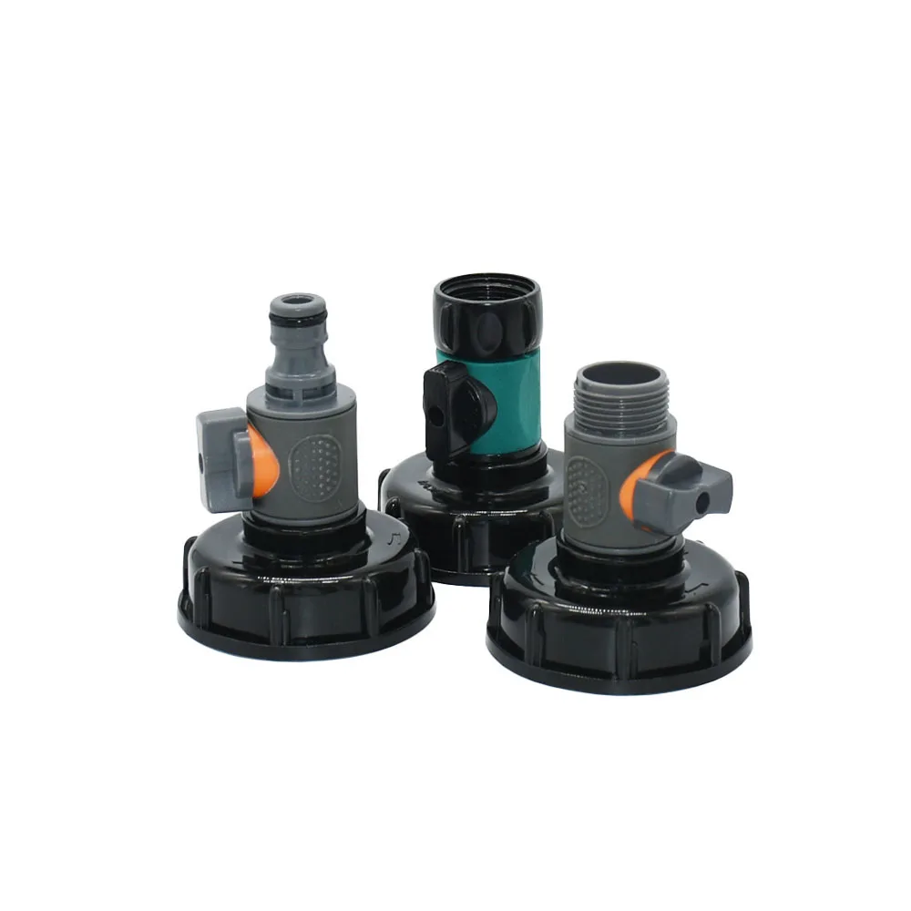 

S60X6 to 3/4 Thread IBC Tank Adapter 16mm Nipple Tap Valve Coarse Thread Outdoor Rainwater Bucket Connector Faucet Tank Fitting