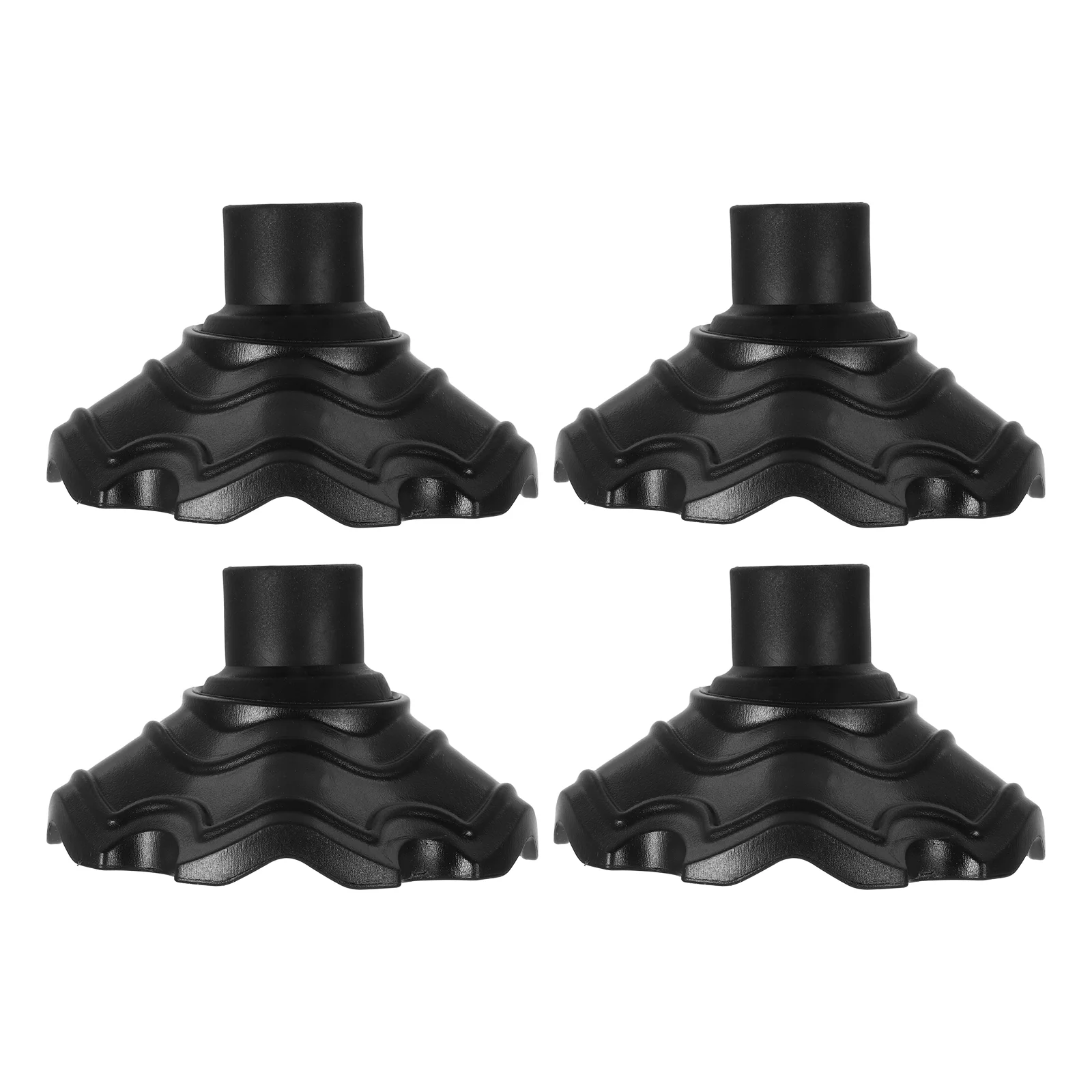 

4 Pcs Stool Legs Furniture Protectors Moon Chair Foot Cover Car Feet Mats Black Nylon Covers for Chairs