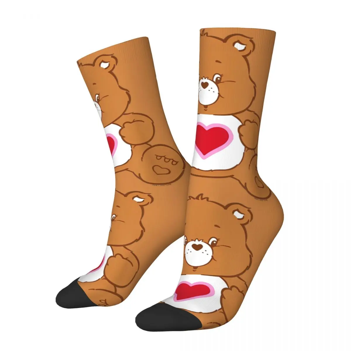 

Happy Funny Men's Socks Crazy Care Bears Vintage Tenderheart Bear Big Hug Sock Graphic Women Socks Spring Summer Autumn Winter