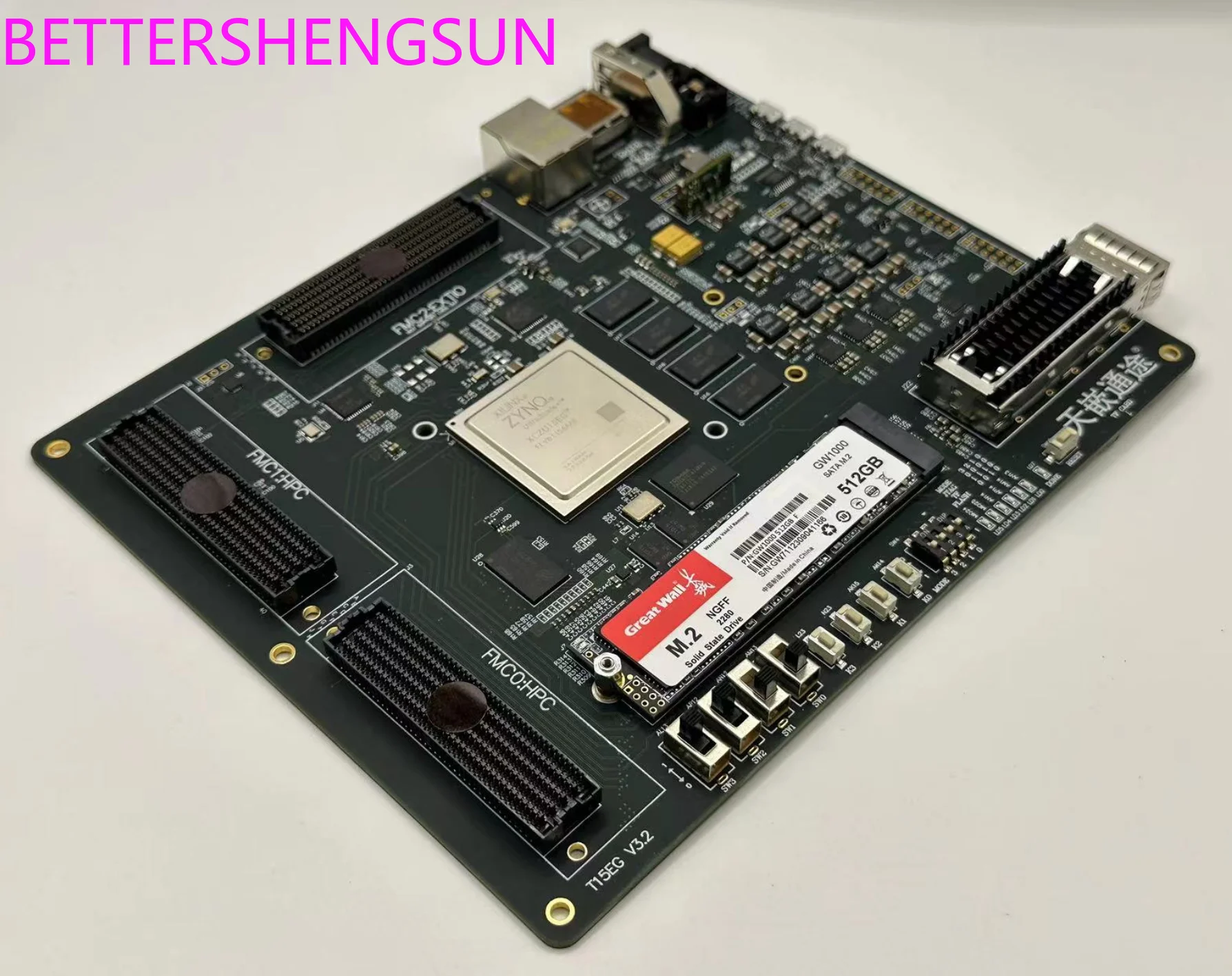 MPSOC development board XCZU15EG with FMC HPC software radio