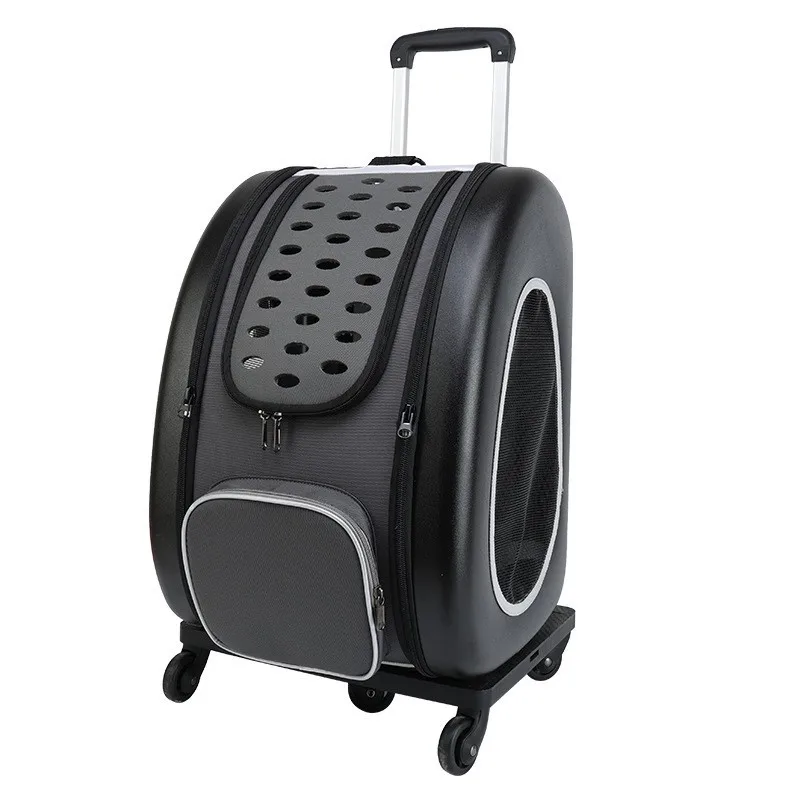 

Pet Trolley Box Breathable Cat Backpack Foldable Outdoors Small Dog Bag Cat Bag