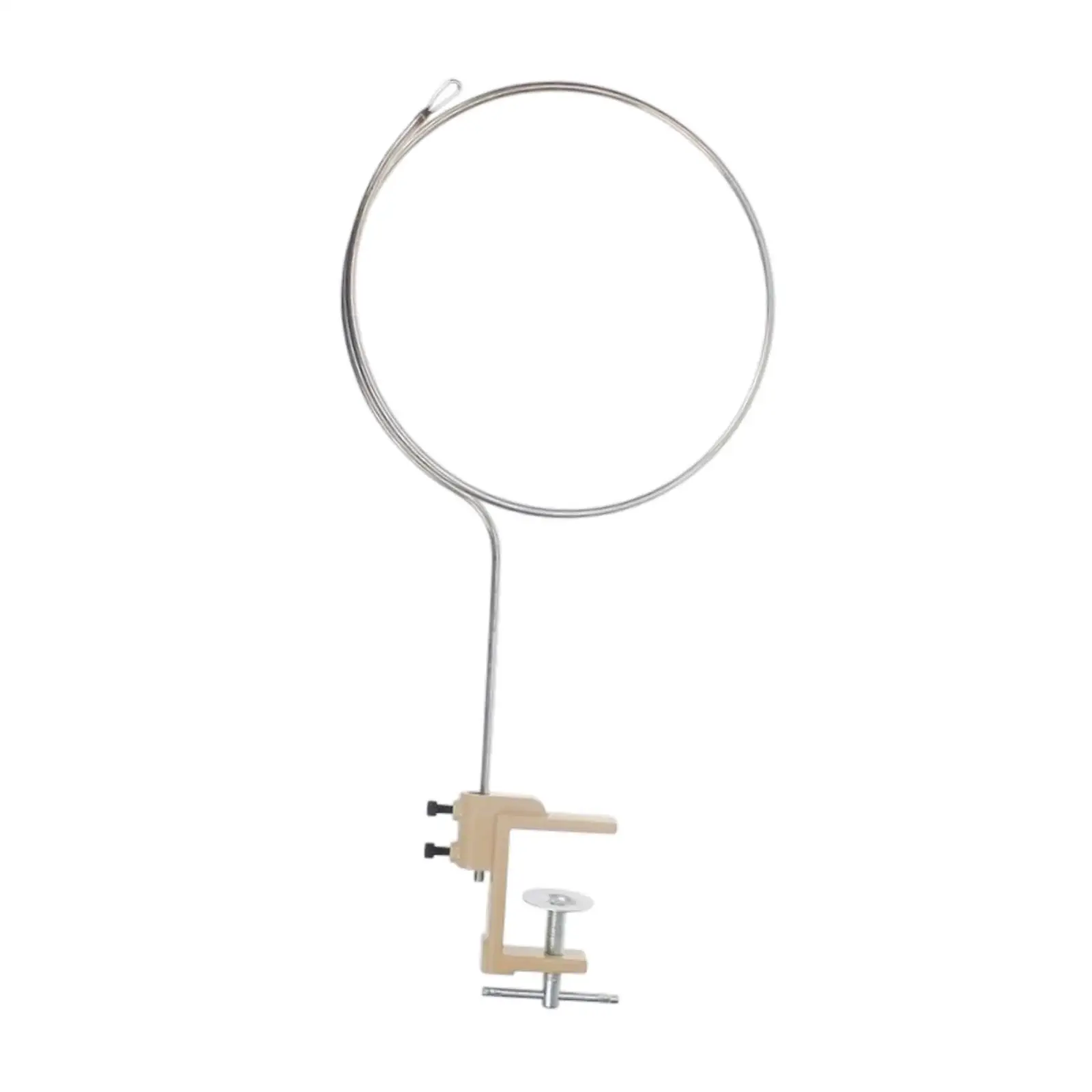 Pants Drawstring Threader with Table Clamp Sewing Tool Metal for Drawstring Replacement Elastic Band Threader Loop Multipurpose