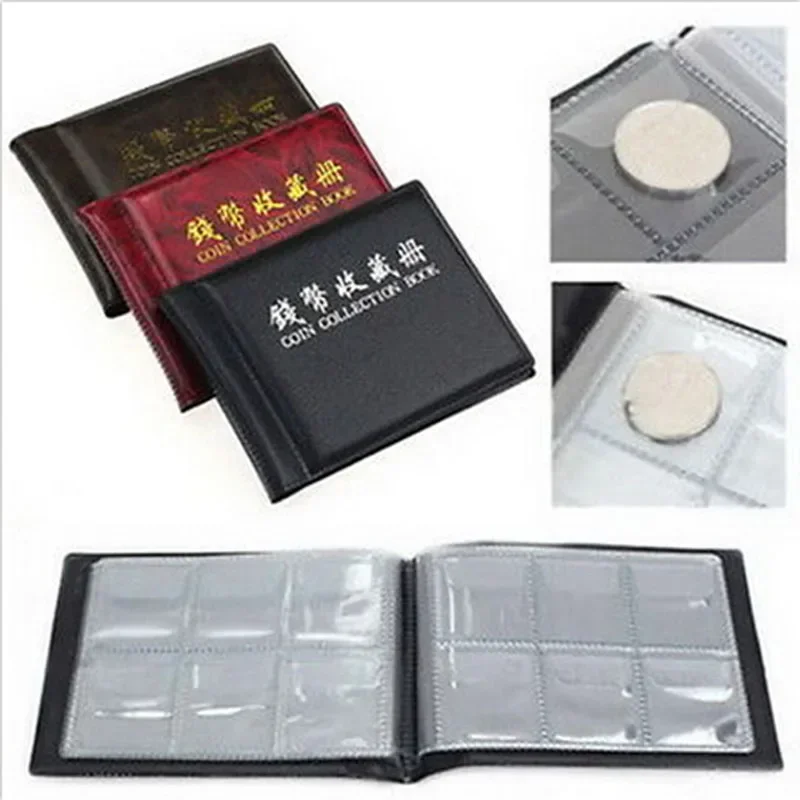 Book Coin Album Holder Money Pockets 35*40mm Folders Openings Collection Storage Collecting Penny Container Hot