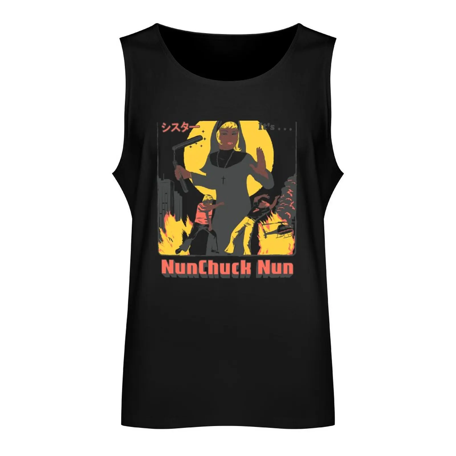 NUNCHUCK NUN Tank Top anime top summer 2025 Men's sleeveless t-shirt