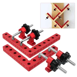 160MM 90 Degree L-Shaped Auxiliary Fixture Splicing Board Positioning Panel Fixed Clip Carpenter's Square Ruler Woodworking Tool