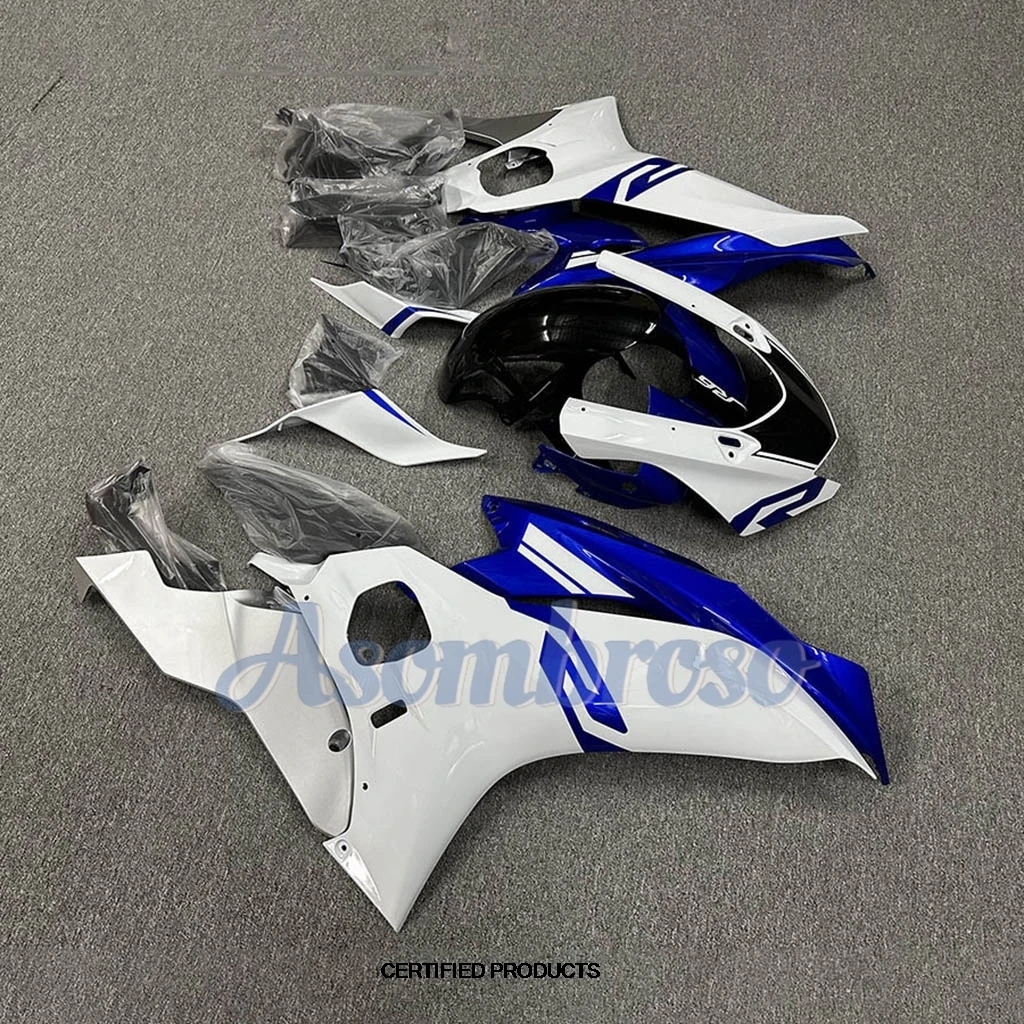 New YZF R6 2017 2018 2019 2020 2021 2022 2023 Moto Parts Fairing kit YZFR6 17 18 19 20 21 22 23 For Yamaha Blue White set