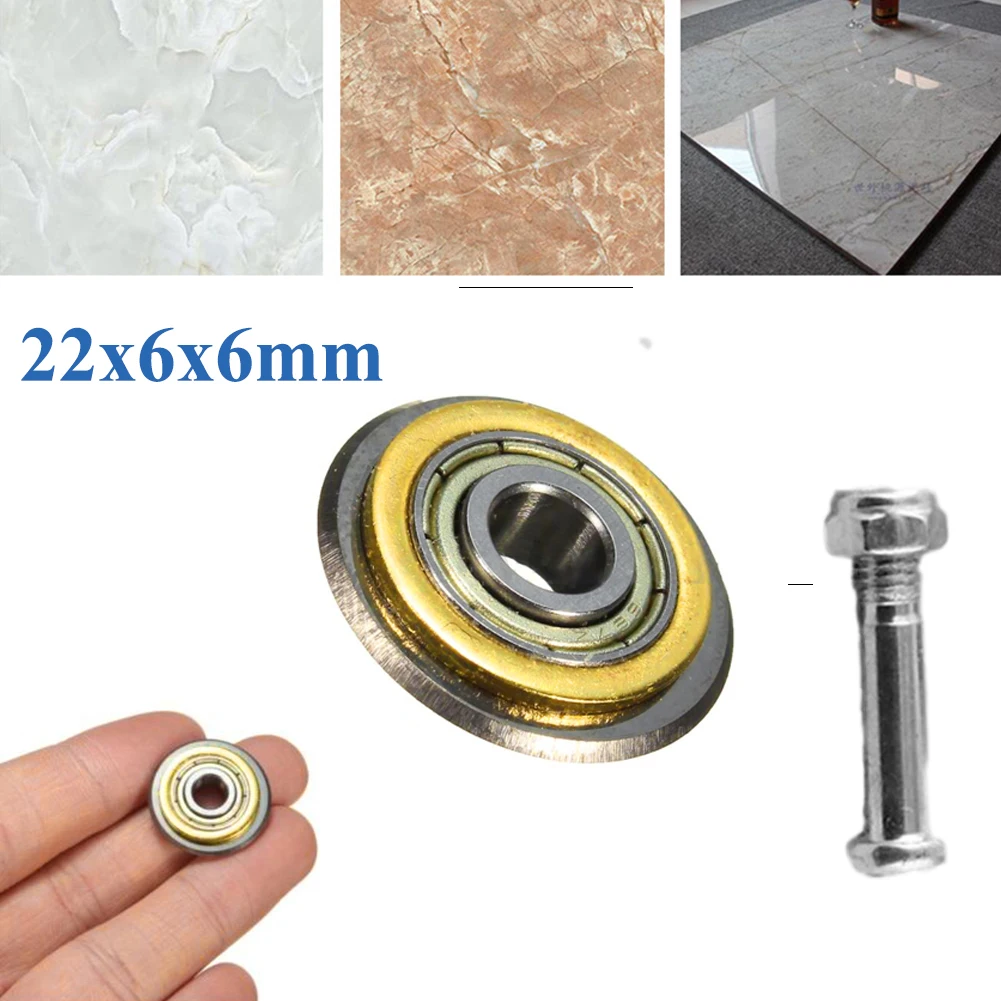 Cutting Wheel Bearing Cutter Wheel Accessories Tungsten + Carbide Wheel Glass Cutter Carbide Bearing Tile Ceramic