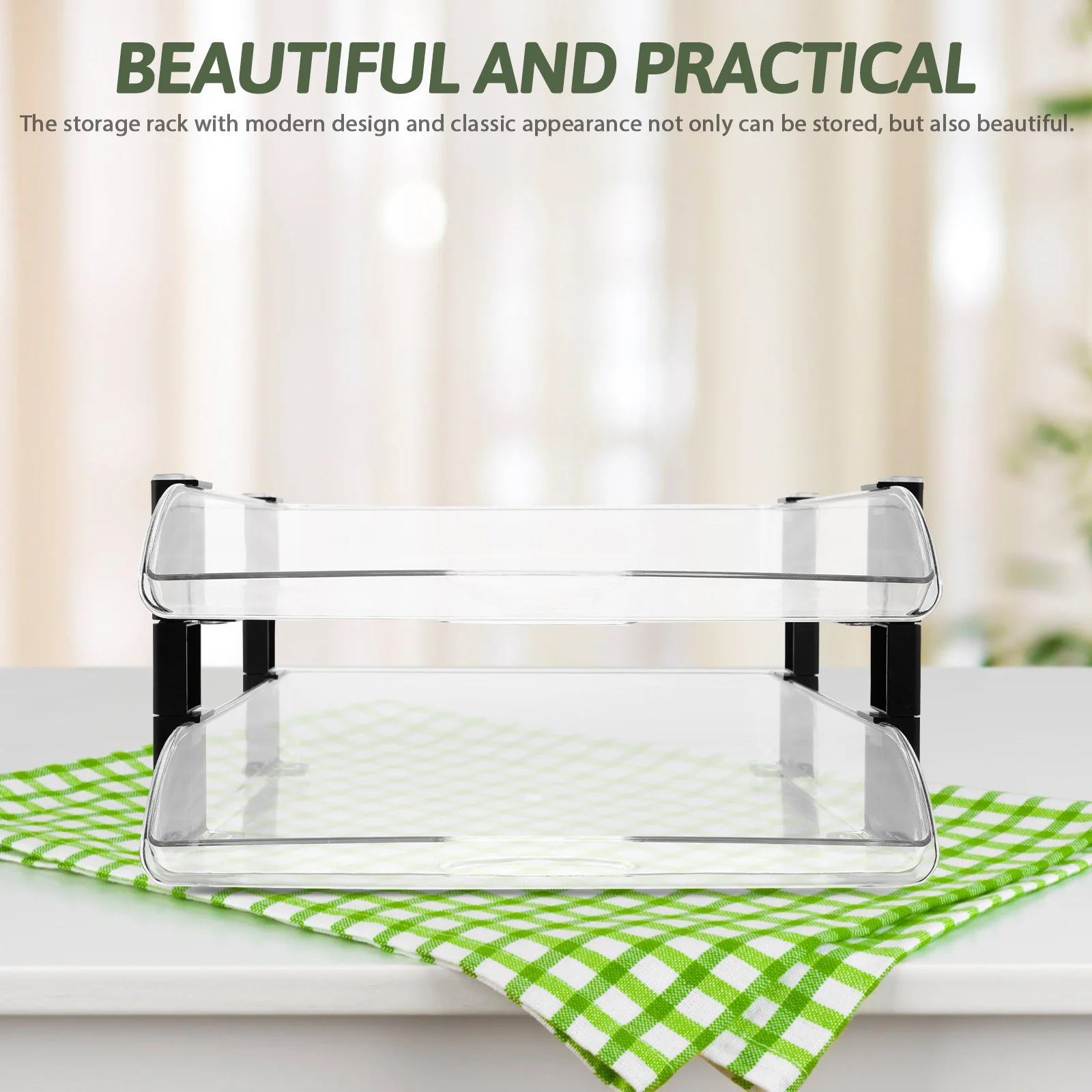 

Desktop Letter Tray File Organizer Document for Paper Office Desks Stackable Material