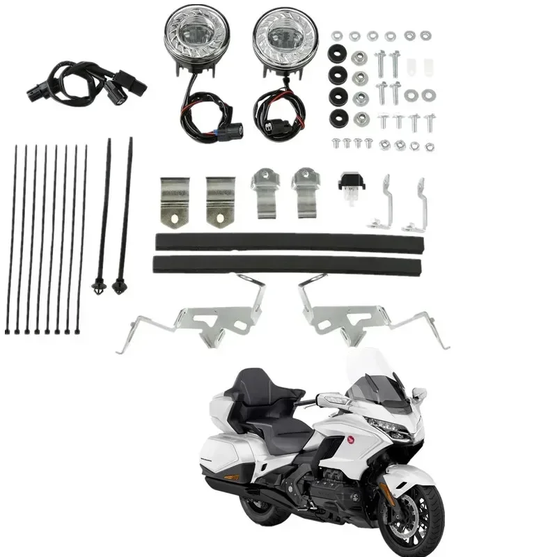 

Для Honda Gold Wing GL1800 GL 1800 2018-2020 2019, замена 08V70-MKC-A00, комплект крепления светодиодных противотуманных фар мотоцикла