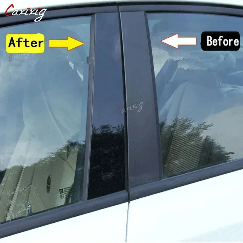 

Глянцевые черные стойки, дверные накладки, наклейки на окно, автоаксессуары, Стайлинг, украшение для Ford Ecosport 2013-2021