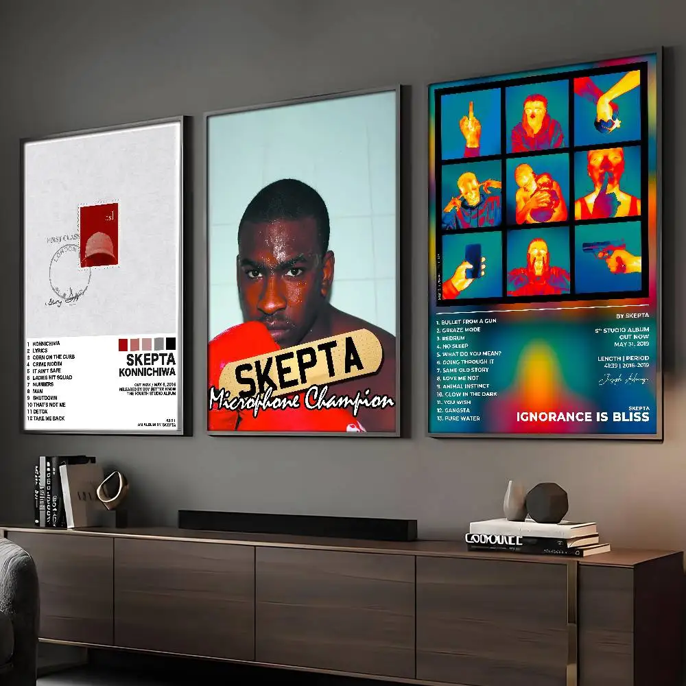 Rapper Skepta Poster, HD-Poster, für Zuhause, Zimmer, Bar, Café, Dekoration, Wandkunst, Gemälde, Bild
