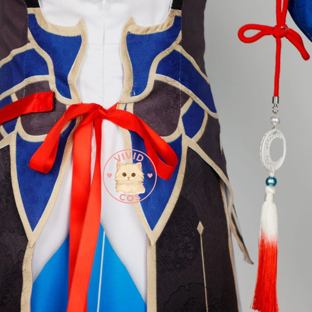 Игра Honkai: Star Rail Косплей Аниме Jingliu Костюм Love Live Ролевая игра Одежда Красивое платье для женщин Парик для взрослых Comic Con Set