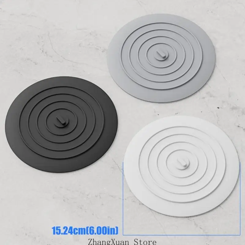 Großer Badewannen-Ablaufstopfen mit sicherer Saugbasis, schwerer Silikon-Waschbeckenstopfen für Küche und Badezimmer, 3 x – Detail 6