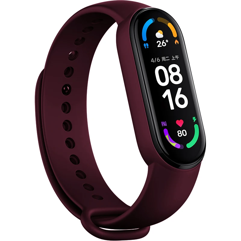 Official Silicone Strap For Xiaomi Mi Band 4 5 6 7 Bracelet Sport Watch Wristband Miband4 Miband7 Correa Mi Band 3 4 5 6 7 Band