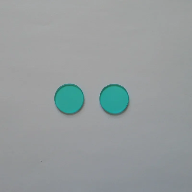 Bandpass Cyan Blue Filter, Cyan Blue Glass Visible Absorption Filter QB21 40 * 2mm