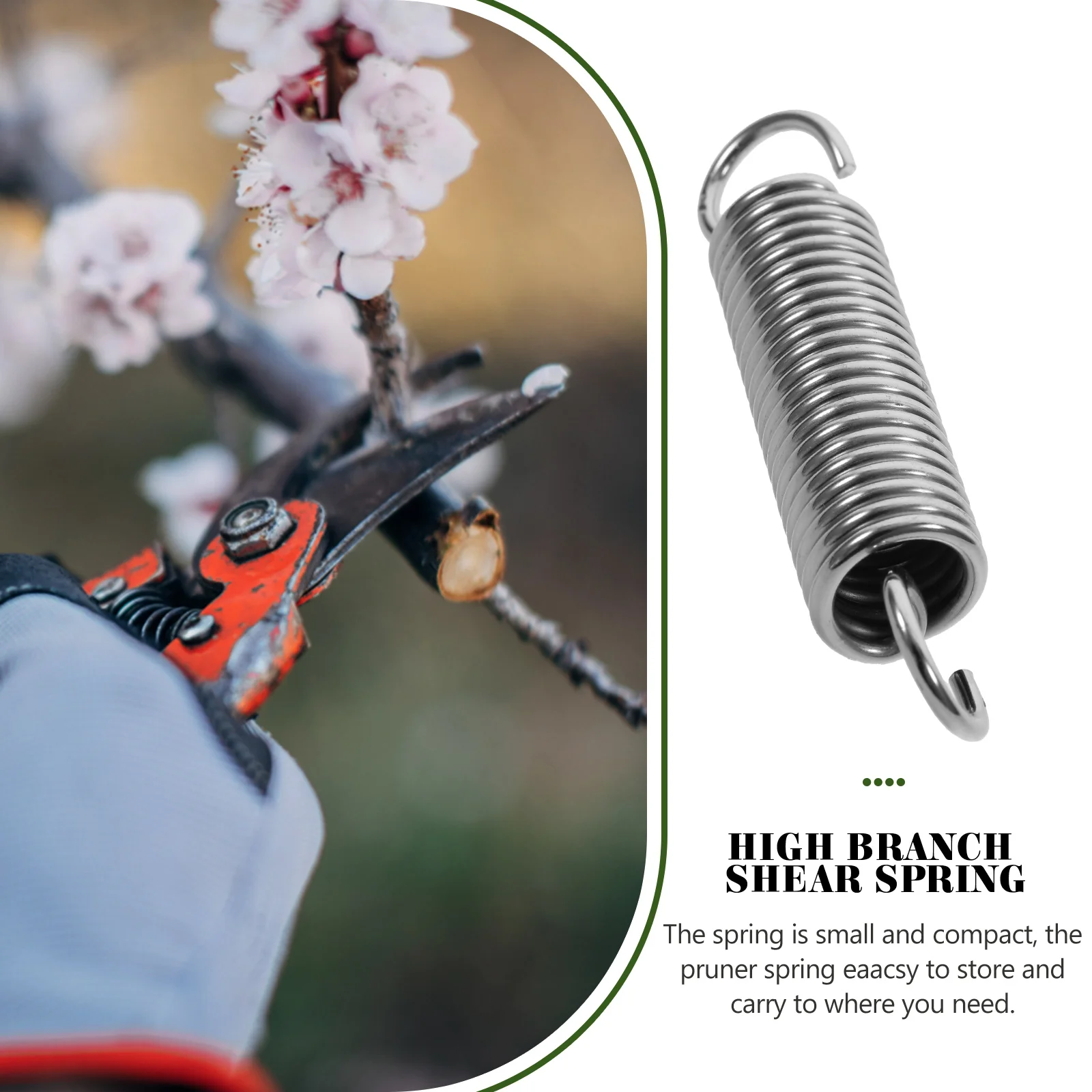 Pruners Spring Coil Pruning Shear Accessories Stainless Steel High- 10pcs (Big High-branch Spring) Part