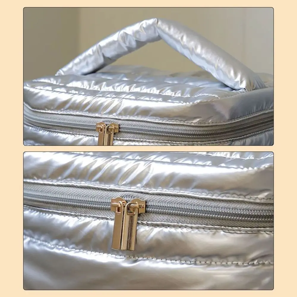 حقيبة مكياج عصرية ذات سعة كبيرة، متعددة الوظائف للتخزين، حقيبة أدوات الزينة المحمولة، حقيبة غسيل منظم للسفر