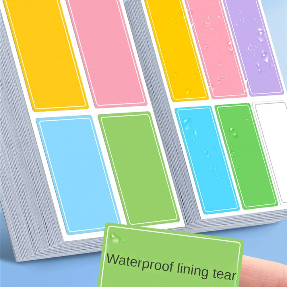 การจำแนกง่ายฉลากกันน้ำเหนียวติดทนต่อการฉีกขาดไม่มีกาวเนื้อแน่นเหลือง่ายเข้าถึงได้ง่าย