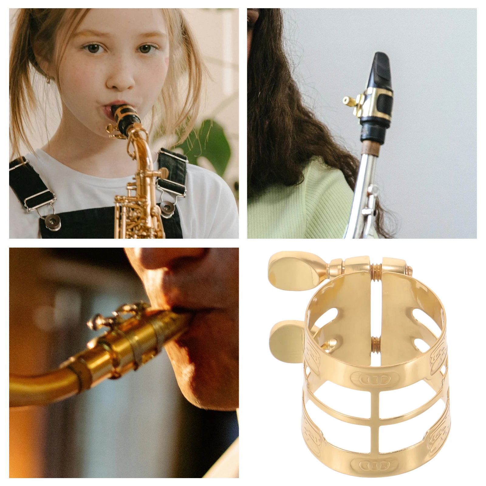 الساكسفون كليب ألتو الساكسفون المعادن ضمد قابل للتعديل السحابة ل أداة الرياح المعبرة ساكس الملحقات #3