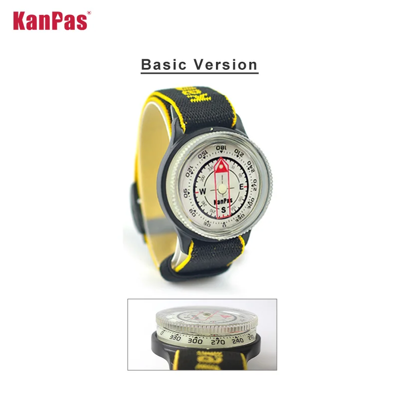 WristBand sighting compass, water proof, light weight outdoors trekking ,hunting, hiking / with extra powerful luminous compass