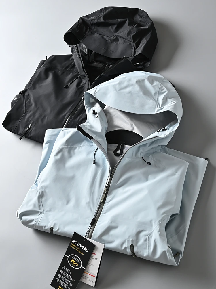 

Men's Outdoor Hardell Jaet GTX All-Weather Windproof Waterproof Zipper Closure Hooded Busin Casual Faion Urban Sle