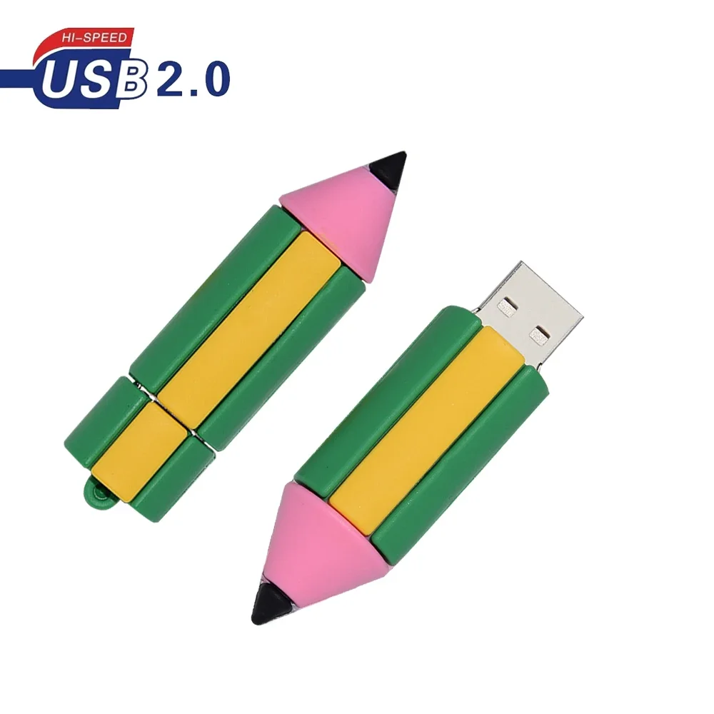 Mini Cartoon Flash Drives, USB 2.0, Memory Stick, Pen Drive, Pendrive de Armazenamento Externo, U Disk Gift, 64GB, 32GB, 16GB, 8GB