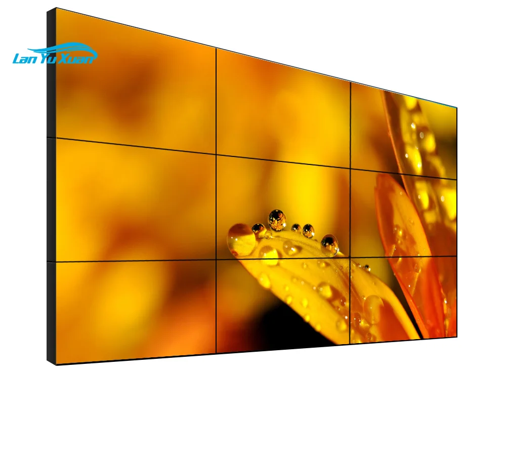 55 inch indoor  Narrow Bezel LCD Video Wall, Seamless LCD Video Wall Screen Manufacturer