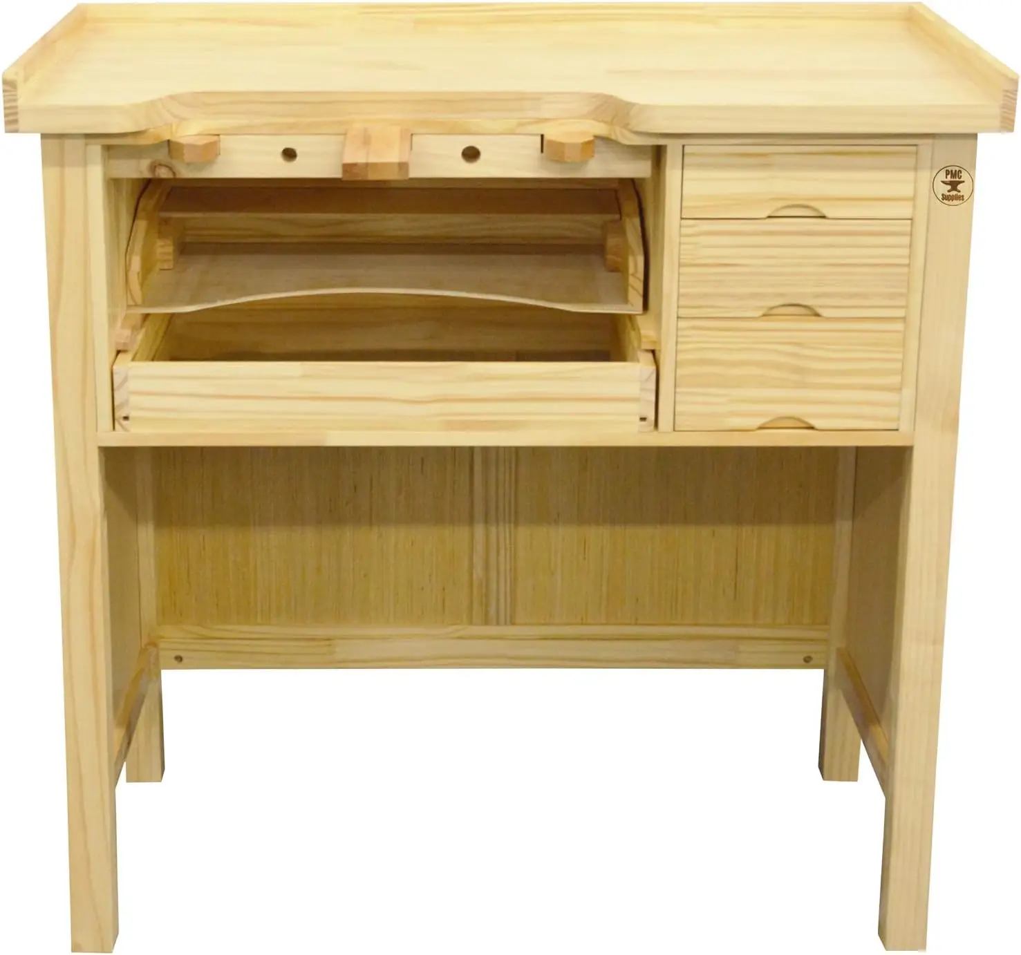 Jewelers Bench Workbench Station with Utility Storage Drawers for Jewelry Making Bench