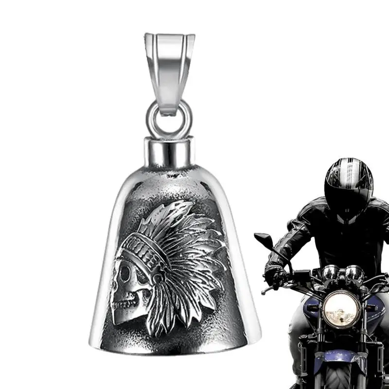 Motorcycle Hung Bell Motorcycle Hung Biker Bell Decor Stainless Steel Motorcycle Bell For Cycles Man Biker Riders Husband