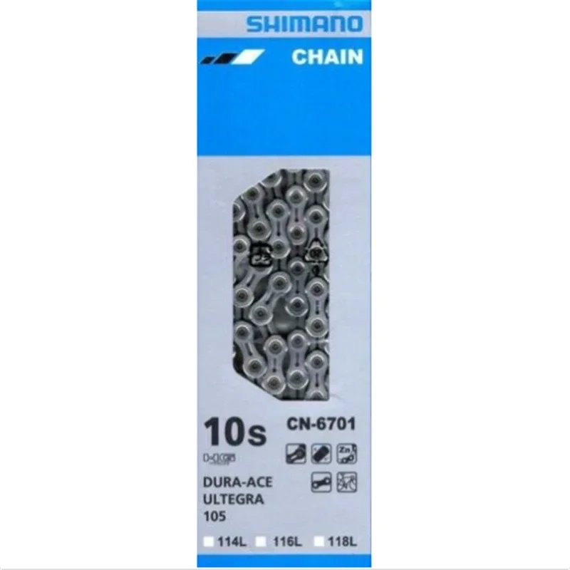 Shimano CN-6701  Road Bicycle 10 Speed Chain Lightweight 116L HG Chains Iamok Bike Parts