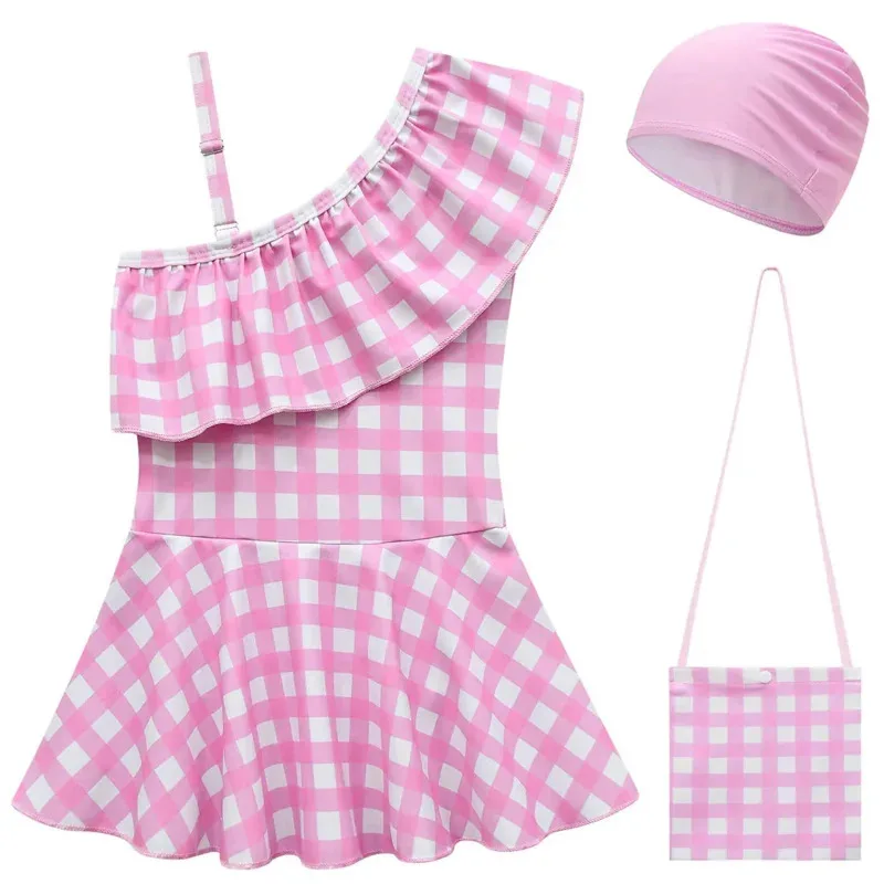 

Новый Марго косплей для девочек юбка на плечо купальник платье шляпа сумка детский костюм для пляжной вечеринки на Хэллоуин iq441;s'6,y;9'b,5;