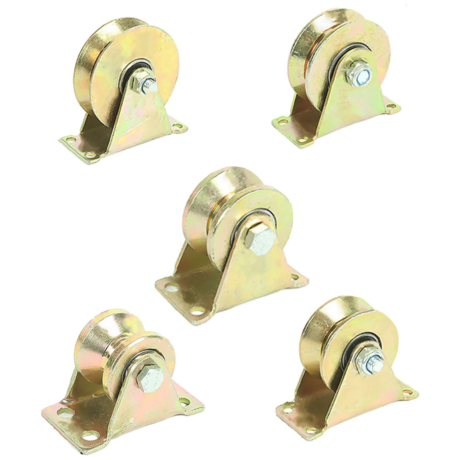 Heavy-Duty Track Pulley With Dual Bearings For Reduced Friction Compatible With 1-8mm Steel Cables And Rope Guidance Systems
