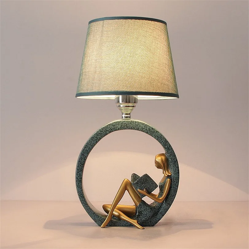 Luminária de Mesa Moderna Simples para Quarto, Abajur de Leitura para Sala de Estar, Luminária de Mesa Art Déco para Casa, Abajur de Cabeceira