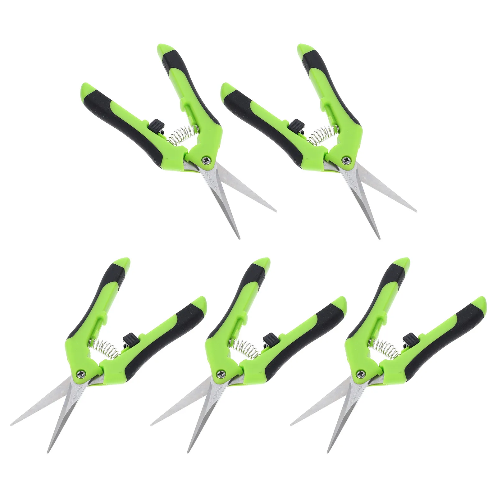 

5 Pcs Garden Pruning Shears Stainless Steel Plastic H Trimmer Hedge Tree Cutting Gardening Tools Scissors